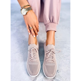 PA1 Croft Pink Hidden Wedge Trainers 1