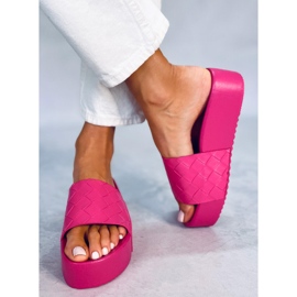 PA1 High-soled sandals from Morlet Fuchsia pink 1