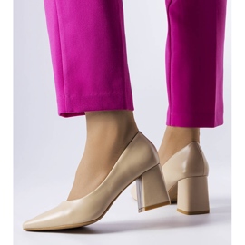 Fanchon beige stiletto pumps 1