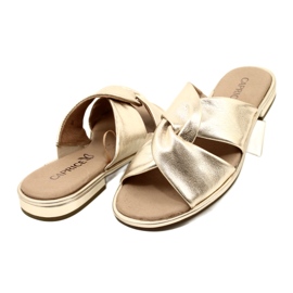Caprice Comfortable Women's Slippers Platino Metalic 9-27100-20 959 golden 3 Caprice Comfortable Women's Slippers Platino Metalic 9-27100-20 959 golden 3