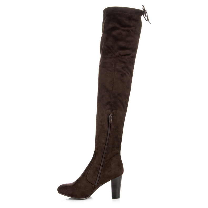 Vinceza Over-the-knee boots on the post brown 1