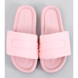 PA1 Cueto Pink nylon slippers 1