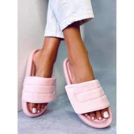 PA1 Cueto Pink nylon slippers 2