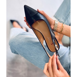 Seastar Open heel ballet flats from Sanaz Black 2