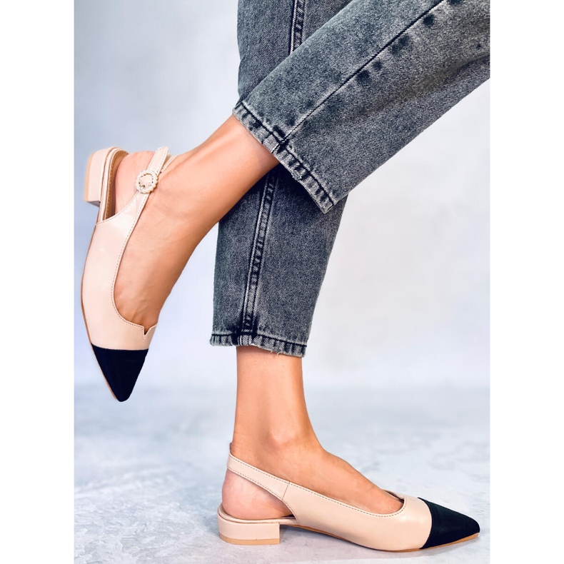 Seastar Open heel ballet flats from Sanaz Beige 1