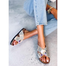 PA1 Rezai White beaded cork slides 2