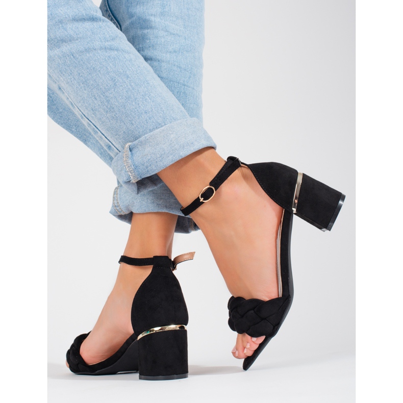 Black women's sandals from Shelovet 1