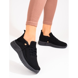 Women's textile sports shoes Shelovet black 1