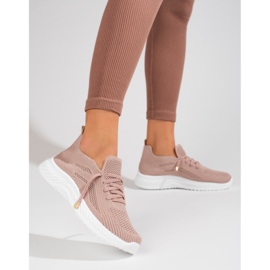 Women's textile sports shoes Shelovet powder pink 1 Women's textile sports shoes Shelovet powder pink 1