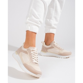 Women's Shelovet beige sneakers 2