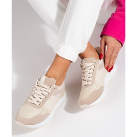 Women's Shelovet beige sneakers 1