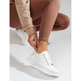 PA1 Women's platform sneakers Shelovet white 1