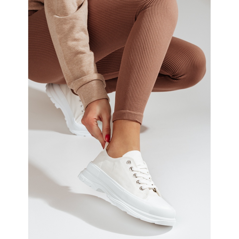 PA1 Women's platform sneakers Shelovet white 1