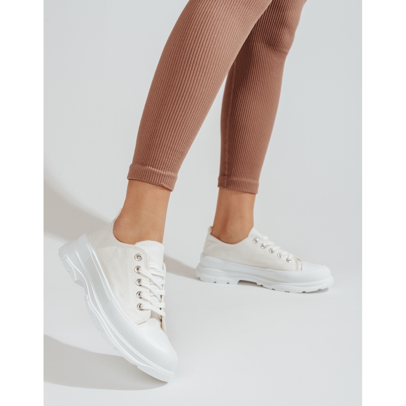 PA1 Women's platform sneakers Shelovet white 2