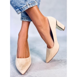 PA1 Lucrezia Beige heel pumps 1