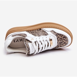 Women's Comfortable Sports Shoes GOE LL2N4052 White-Beige 1