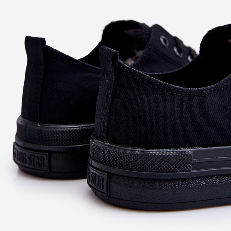 Big Star Low Lace Up Sneakers LL274967 Black 1