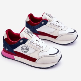 Sneakers Memory Foam System Big Star LL274369 White-Red 1