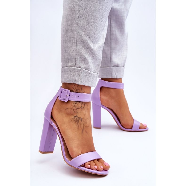 Purple Georgina High Heel Sandals 2