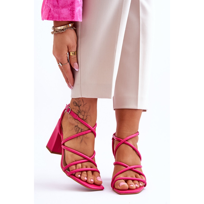FJ1 Classic High Heel Sandals Fuchsia Lucetta pink 1
