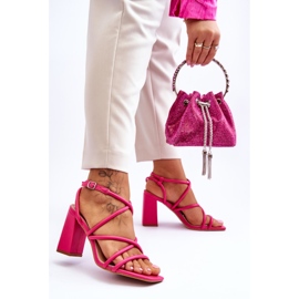 FJ1 Classic High Heel Sandals Fuchsia Lucetta pink 2