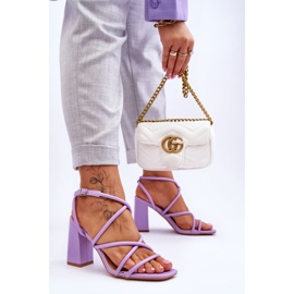 Classic High Heel Sandals Purple Lucetta 2