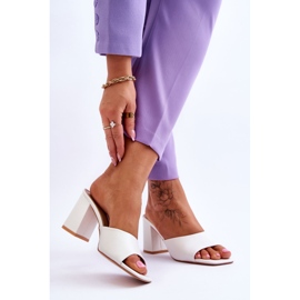 FJ1 Women's Leather Classic Slippers White Loara 2 FJ1 Women's Leather Classic Slippers White Loara 2