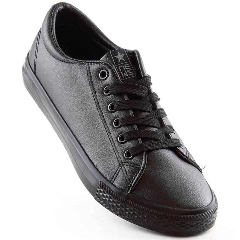 Men's black eco leather News 1500 sneakers 1