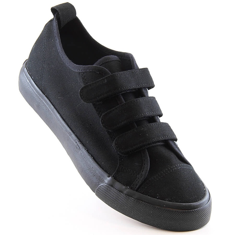 Velcro sneakers all black Atletico 19759 1 Velcro sneakers all black Atletico 19759 1