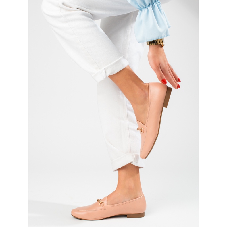 VINCEZA women's pink loafers 2