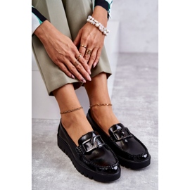 Sergio Leone Lacquered Loafers On The Black Kjersti Platform 3