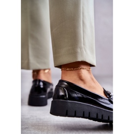 Sergio Leone Lacquered Loafers On The Black Kjersti Platform 2