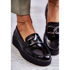 Sergio Leone Lacquered Loafers On The Black Kjersti Platform 1
