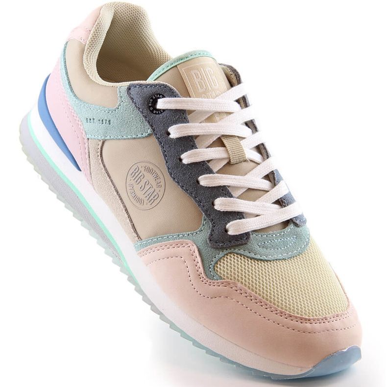 Leather sports shoes for women sneakers Big Star LL274347 multicolored 2