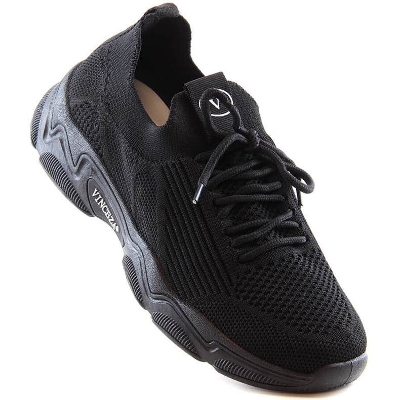 Black women's slip-on sports shoes Vinceza 13574 1