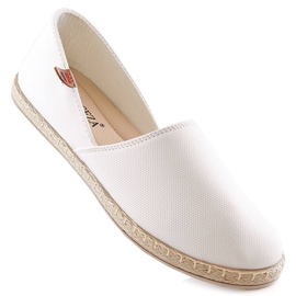White women's slip-on espadrilles shoes Vinceza 34591 1 White women's slip-on espadrilles shoes Vinceza 34591 1