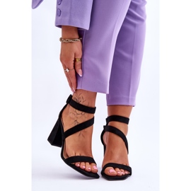 FB2 Women's Suede High Heel Sandals Black Lanes 1 FB2 Women's Suede High Heel Sandals Black Lanes 1