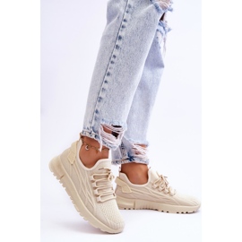 FB2 Women's Slip-on Sport Shoes Sneakers Beige Rosett 2