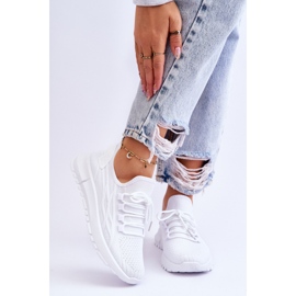 FB2 Women's Slip-On Sports Sneakers White Rosett 1