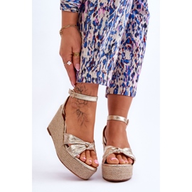 Gold Kendall Women's Wedge Sandals golden 1 Gold Kendall Women's Wedge Sandals golden 1