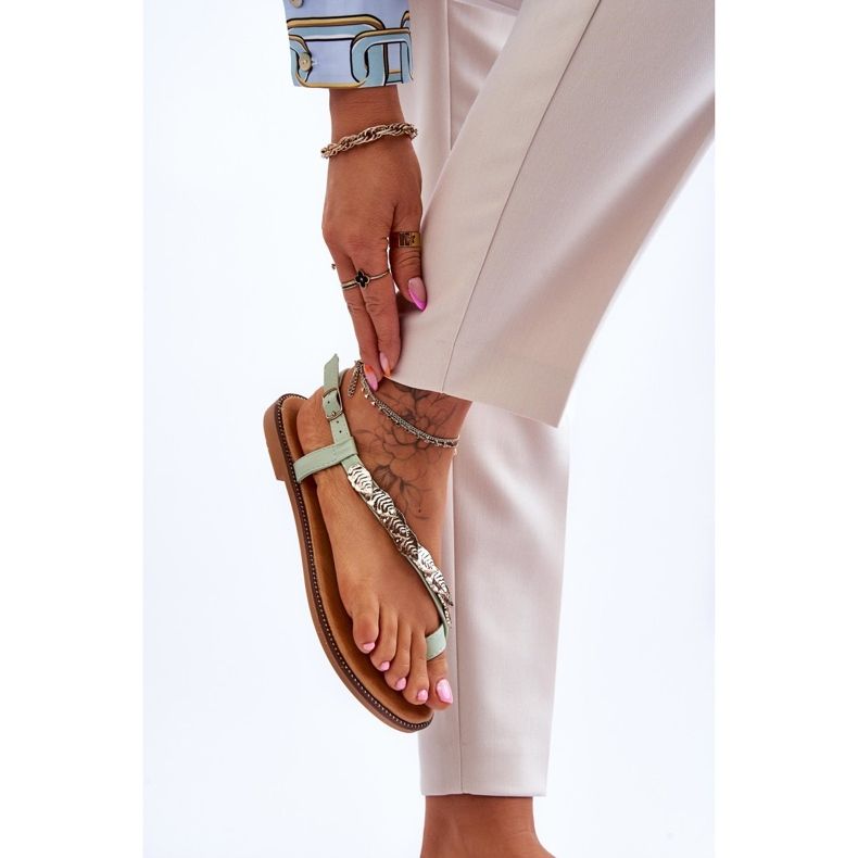 Women's Sandals With Straps Green Alamis 2