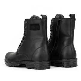 Polbut Men's military Polish leather Chelsea boots 2118S, black 4