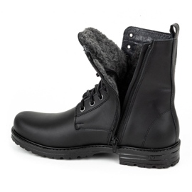 Polbut Men's military Polish leather Chelsea boots 2118S, black 1
