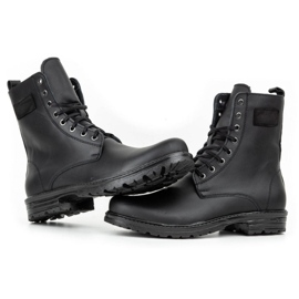 Polbut Men's military Polish leather Chelsea boots 2118S, black 3
