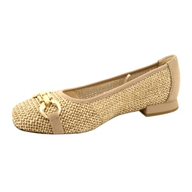 Women's ballet flats Caprice 9-22503-20 311 Bark Comb beige 2