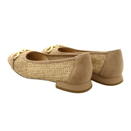 Women's ballet flats Caprice 9-22503-20 311 Bark Comb beige 7