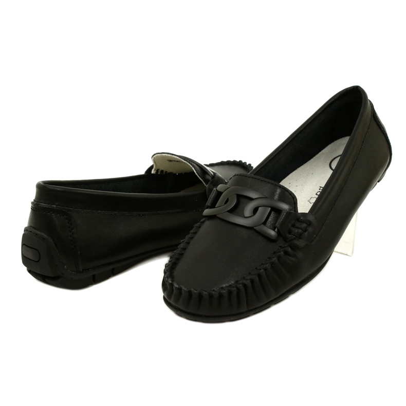 Women's Leather Loafers Filippo DP4547 Black 4 Women's Leather Loafers Filippo DP4547 Black 4