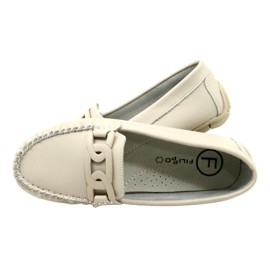 Women's Leather Loafers Filippo DP4547 Beige 10