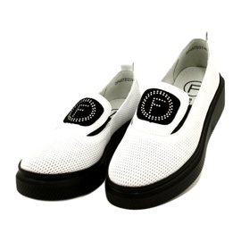 Filippo White Stylish Leather Women's Shoes DP4572/23 WH 3