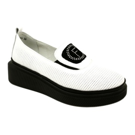 Filippo White Stylish Leather Women's Shoes DP4572/23 WH 1